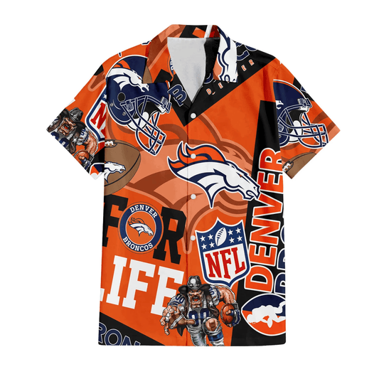 Denver Broncos For Life Hawaiian Shirt - Welcome to 2 Aloha