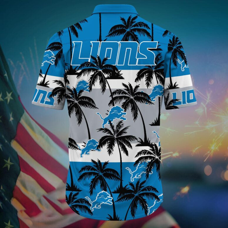 Detroit Lions Palm Island Pride Hawaiian Shirt - Welcome to 2 Aloha