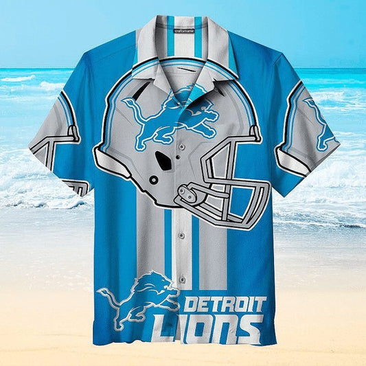 Detroit Lions Helmet Pride Hawaiian Shirt - Welcome to 2 Aloha