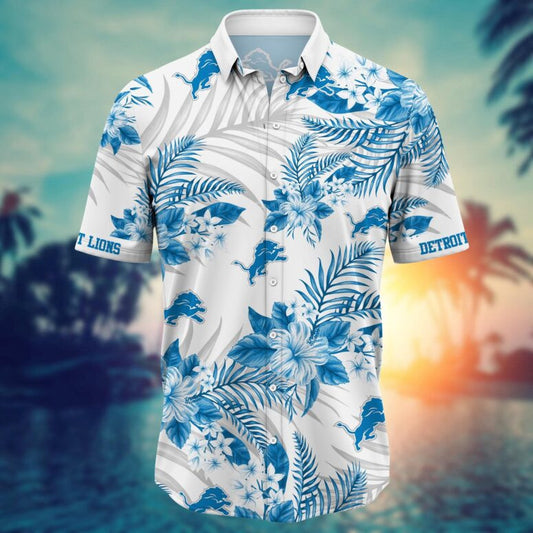 Detroit Lions Tropical Elegance Hawaiian Shirt - Welcome to 2 Aloha