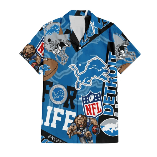 Detroit Lions For Life Hawaiian Shirt - Welcome to 2 Aloha