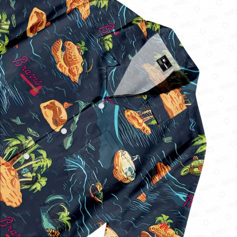 Atlanta Braves Oceanfront Summer Hawaiian Shirt - Welcome to 2 Aloha