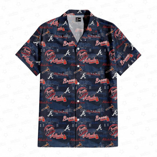 Atlanta Braves Truist Park Hawaiian Shirt - Welcome to 2 Aloha