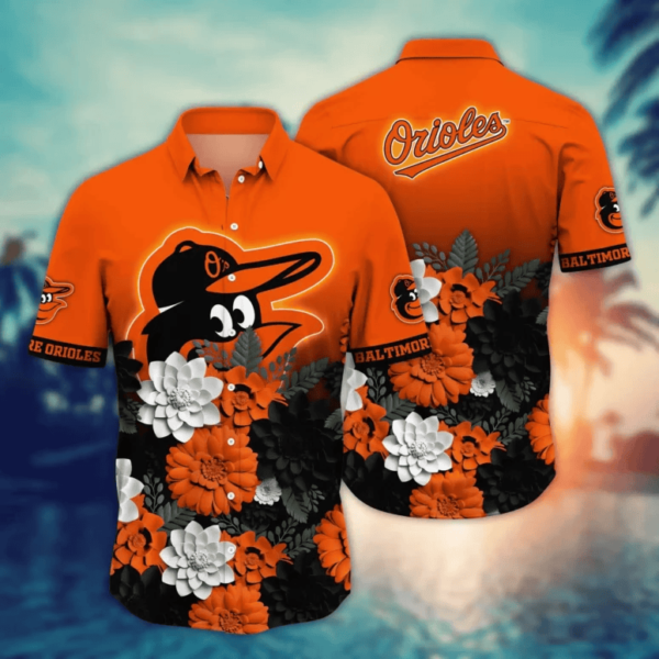 Baltimore Orioles Neon Floral Burst Hawaiian Shirt - Welcome to 2 Aloha