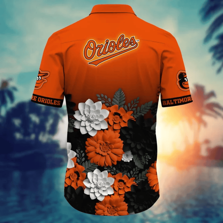 Baltimore Orioles Neon Floral Burst Hawaiian Shirt - Welcome to 2 Aloha