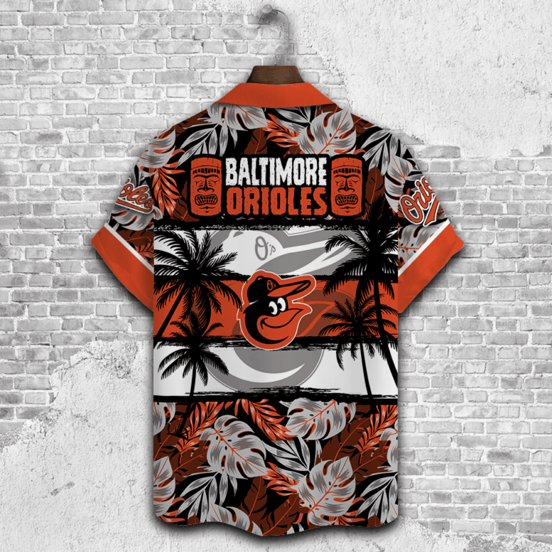 Baltimore Orioles Tiki Palms Hawaiian Shirt - Welcome to 2 Aloha