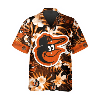 Baltimore Orioles Floral Island Hawaiian Shirt - Welcome to 2 Aloha