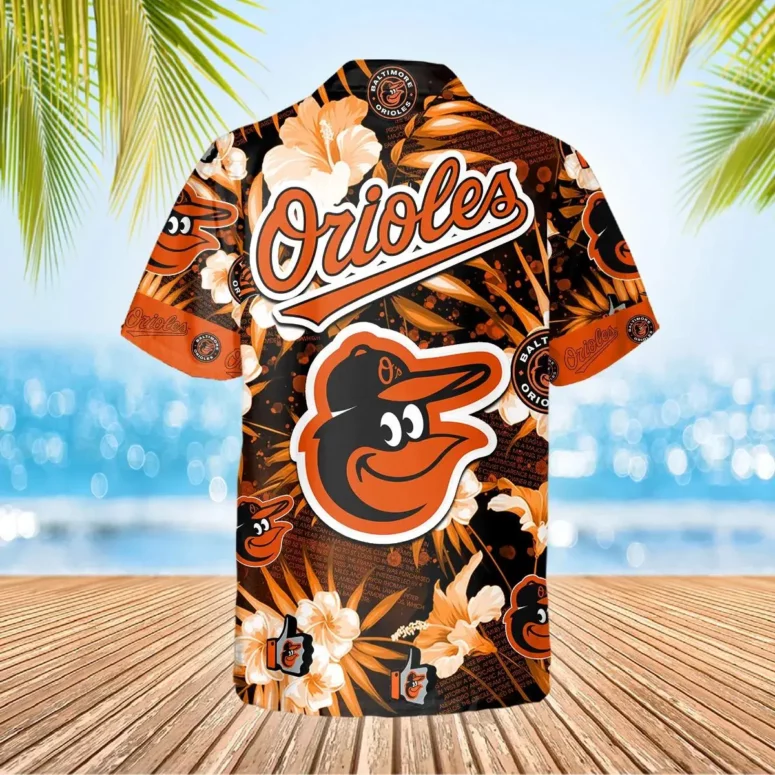 Baltimore Orioles Floral Island Hawaiian Shirt - Welcome to 2 Aloha