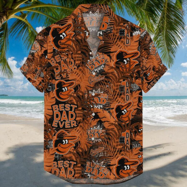 Baltimore Orioles Super Dad Tropical Hawaiian Shirt - Welcome to 2 Aloha