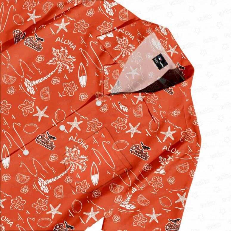 Baltimore Orioles Aloha Paradise Hawaiian Shirt - Welcome to 2 Aloha