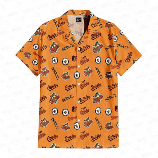 Baltimore Orioles Orange Feathers Hawaiian Shirt - Welcome to 2 Aloha