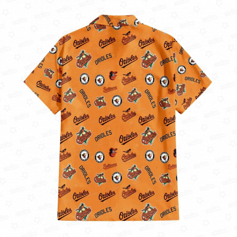 Baltimore Orioles Orange Feathers Hawaiian Shirt - Welcome to 2 Aloha