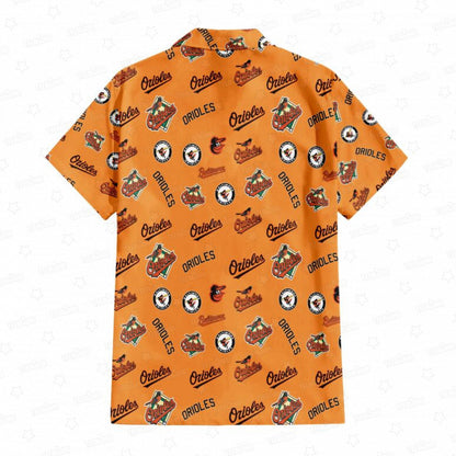 Baltimore Orioles Orange Feathers Hawaiian Shirt - Welcome to 2 Aloha