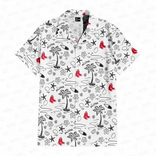 Boston Red Sox Aloha Paradise Hawaiian Shirt - Welcome to 2 Aloha