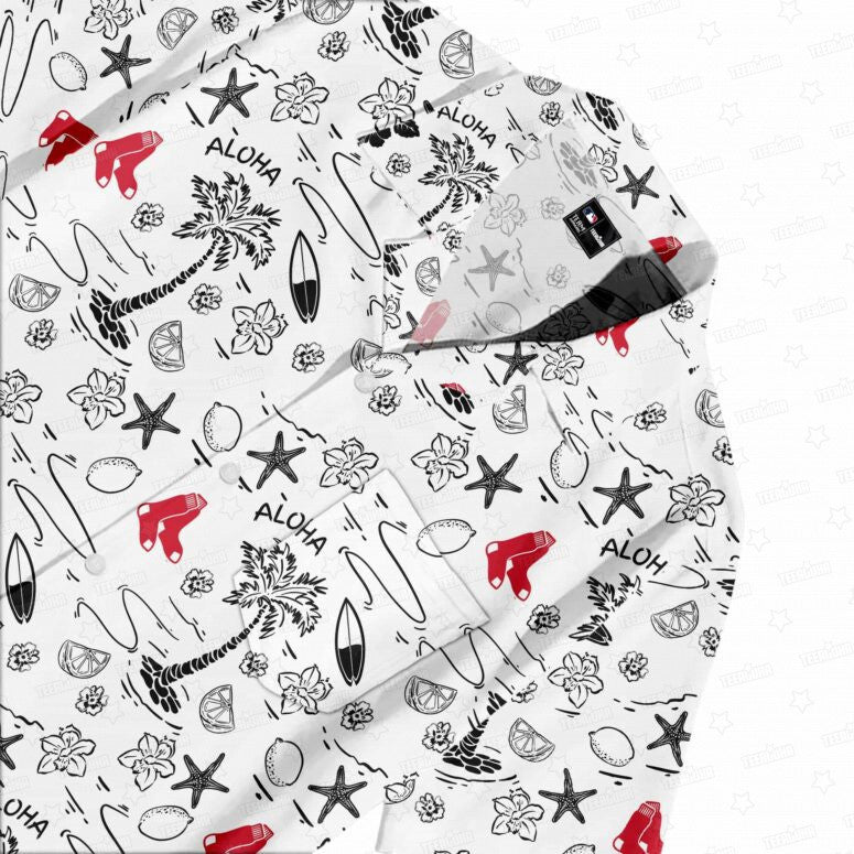 Boston Red Sox Aloha Paradise Hawaiian Shirt - Welcome to 2 Aloha