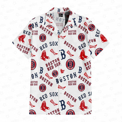 Boston Red Sox Emblem Odyssey Hawaiian Shirt - Welcome to 2 Aloha