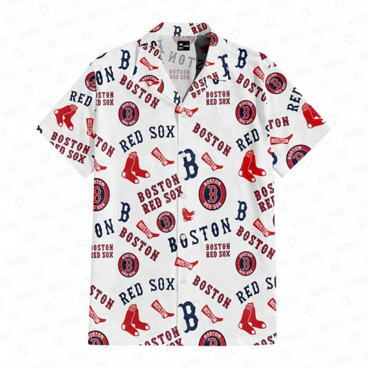 Boston Red Sox Emblem Odyssey Hawaiian Shirt - Welcome to 2 Aloha