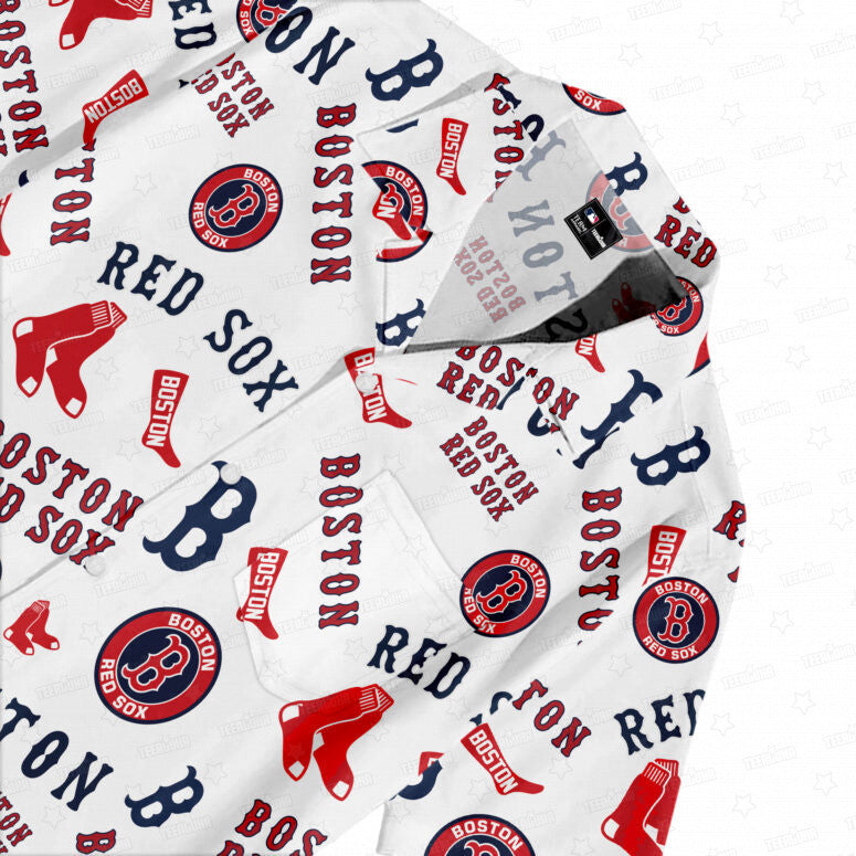 Boston Red Sox Emblem Odyssey Hawaiian Shirt - Welcome to 2 Aloha