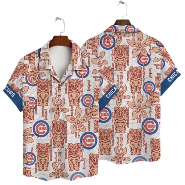 Chicago Cubs Retro Tiki Hawaiian Shirt - Welcome to 2 Aloha