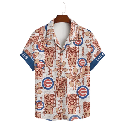 Chicago Cubs Retro Tiki Hawaiian Shirt - Welcome to 2 Aloha