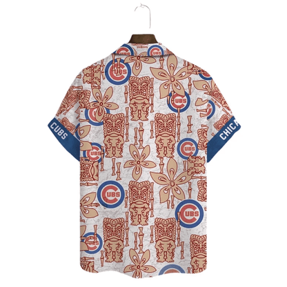 Chicago Cubs Retro Tiki Hawaiian Shirt - Welcome to 2 Aloha