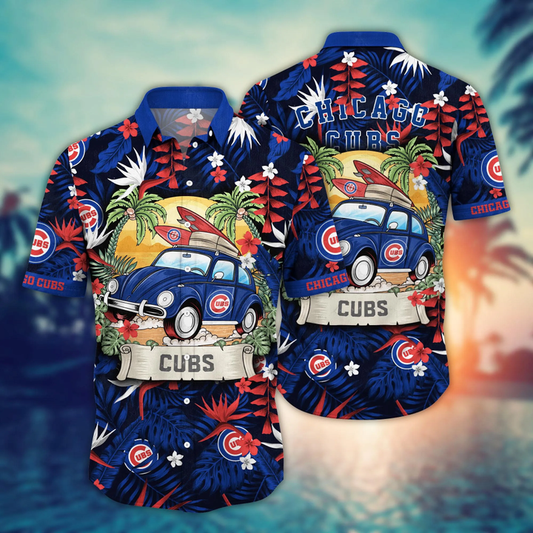 Chicago Cubs Surf Safari Hawaiian Shirt - Welcome to 2 Aloha