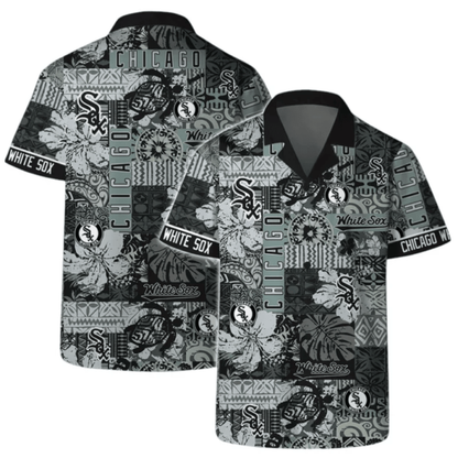 Chicago White Sox Logo Vintage Pattern Hawaiian Shirt - Welcome to 2 Aloha