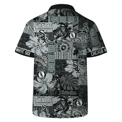 Chicago White Sox Logo Vintage Pattern Hawaiian Shirt - Welcome to 2 Aloha