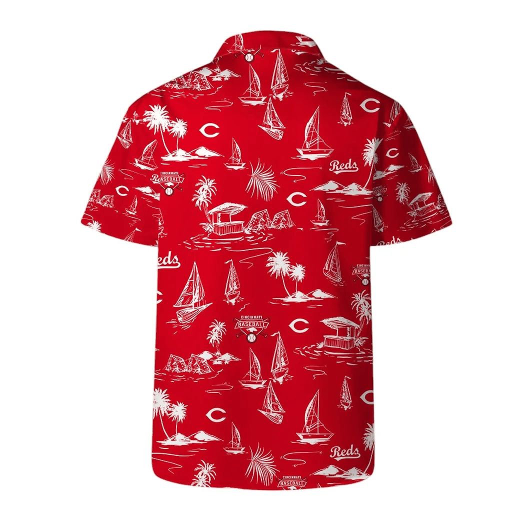 Cincinnati Reds Coastal Vibes Hawaiian Shirt - Welcome to 2 Aloha