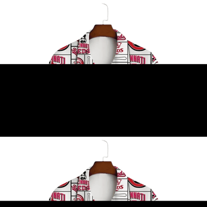 Cincinnati Reds Baseball Icons Hawaiian Shirt - Welcome to 2 Aloha