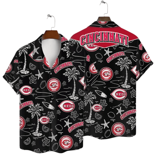 Cincinnati Reds Island Icons Hawaiian Shirt - Welcome to 2 Aloha