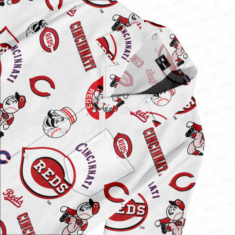 Cincinnati Reds Heritage Emblem Hawaiian Shirt - Welcome to 2 Aloha