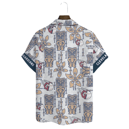 Cleveland Guardians Tiki Aloha Hawaiian Shirt - Welcome to 2 Aloha