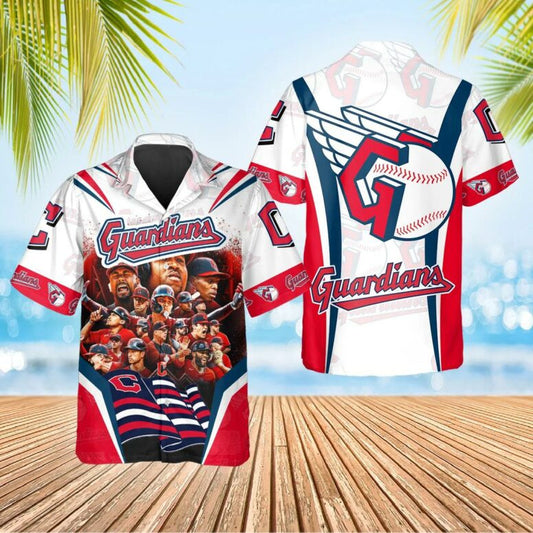 Cleveland Guardians Team Collage Hawaiian Shirt - Welcome to 2 Aloha