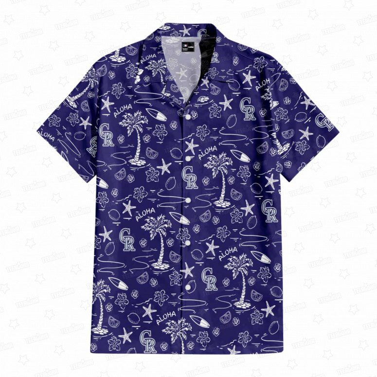 Colorado Rockies Aloha Paradise Hawaiian Shirt - Welcome to 2 Aloha