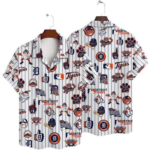 Detroit Tigers Game Day Icons Hawaiian Shirt - Welcome to 2 Aloha