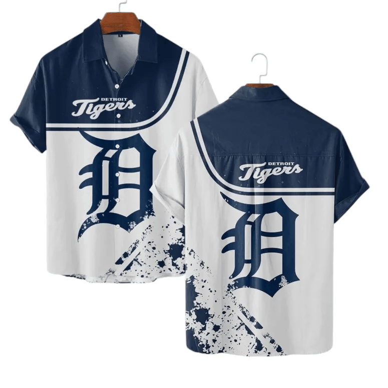 Detroit Tigers Bold Splash Hawaiian Shirt - Welcome to 2 Aloha