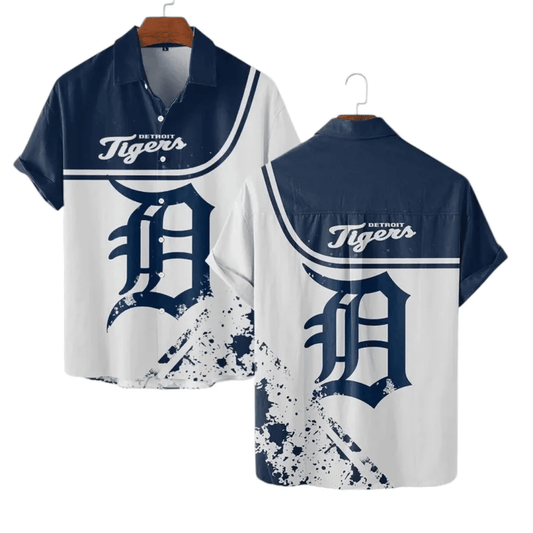 Detroit Tigers Bold Splash Hawaiian Shirt - Welcome to 2 Aloha