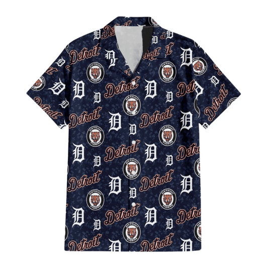 Detroit Tigers Logo Collage Hawaiian Shirt - Welcome to 2 Aloha