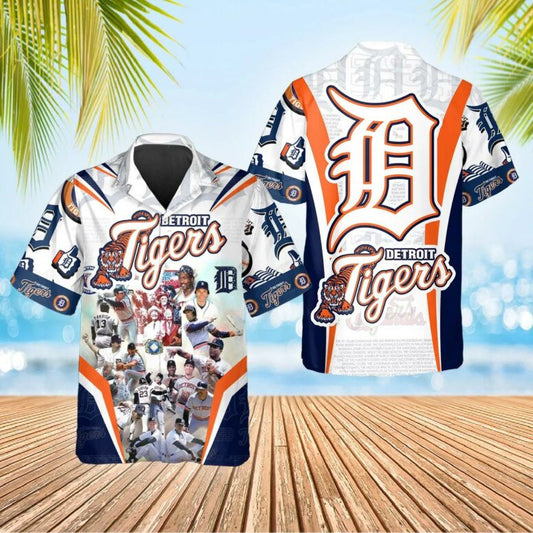 Detroit Tigers Legends Collage Hawaiian Shirt - Welcome to 2 Aloha
