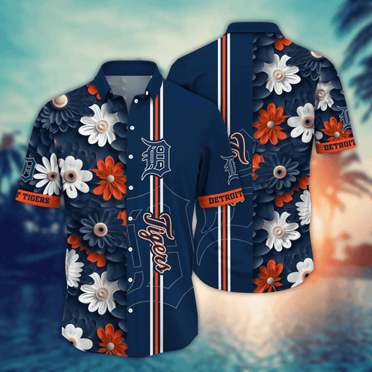 Detroit Tigers Bold Daisy Hawaiian Shirt - Welcome to 2 Aloha