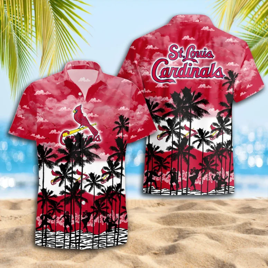 St. Louis Cardinals Tropical Paradise Hawaiian Shirt - Welcome to 2 Aloha