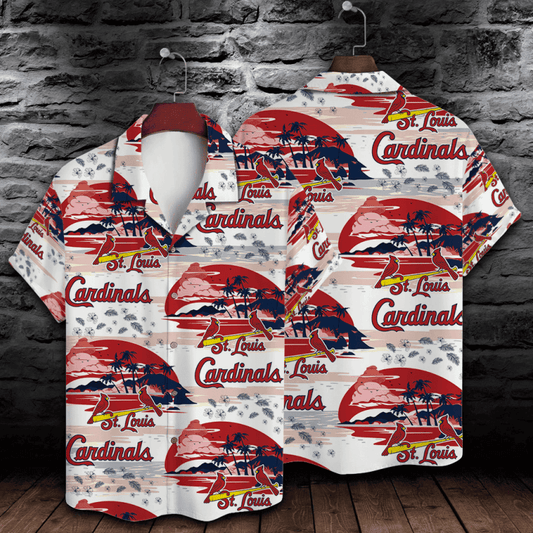 St. Louis Cardinals Sunset Beach Hawaiian Shirt - Welcome to 2 Aloha