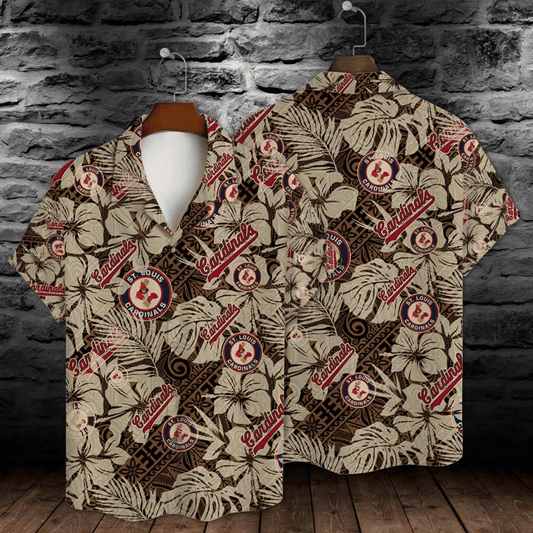 St. Louis Cardinals Tropical Tribal Hawaiian Shirt - Welcome to 2 Aloha