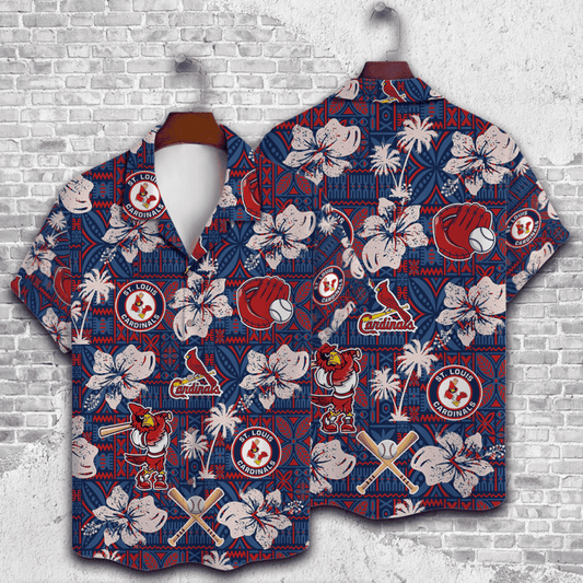 St. Louis Cardinals Tropical Ballpark Hawaiian Shirt - Welcome to 2 Aloha