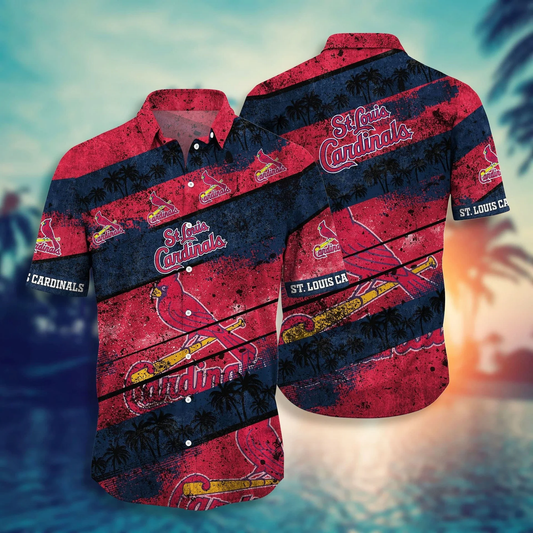 St. Louis Cardinals Retro Sunset Hawaiian Shirt - Welcome to 2 Aloha
