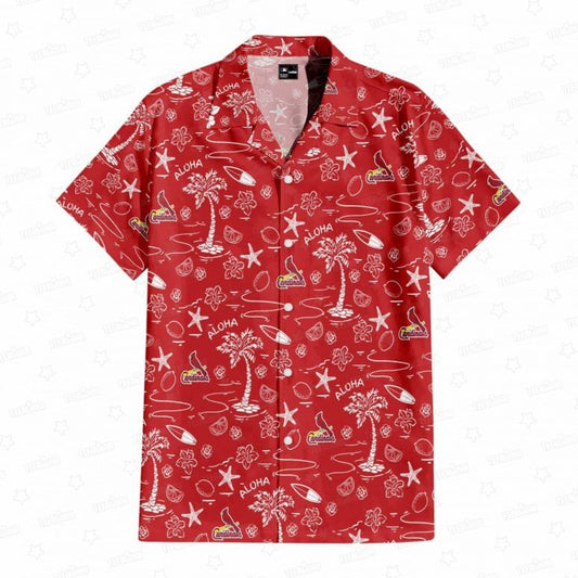 St. Louis Cardinals Aloha Paradise Hawaiian Shirt - Welcome to 2 Aloha
