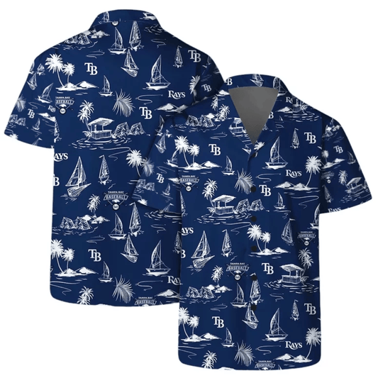 Tampa Bay Rays Nautical Escape Hawaiian Shirt - Welcome to 2 Aloha