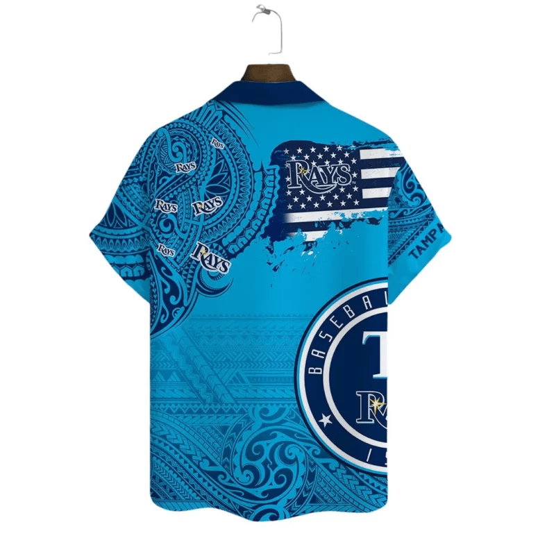 Tampa Bay Rays Tribal Wave Hawaiian Shirt - Welcome to 2 Aloha