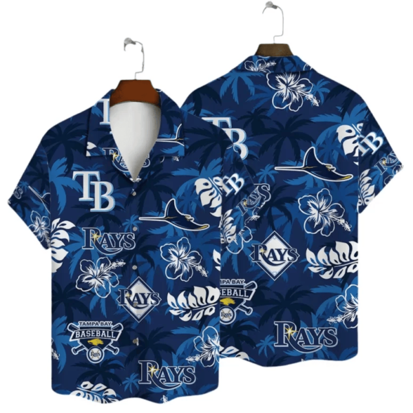 Tampa Bay Rays Blue Tropical Hawaiian Shirt - Welcome to 2 Aloha